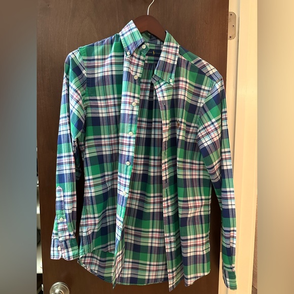 Ralph Lauren button down shirt. Used but taken care of. - Picture 2 of 2